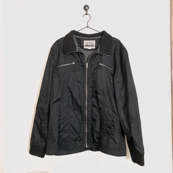 Converse Jackets Coats Converse One Star Mens Jacket Black Size L Poshmark
